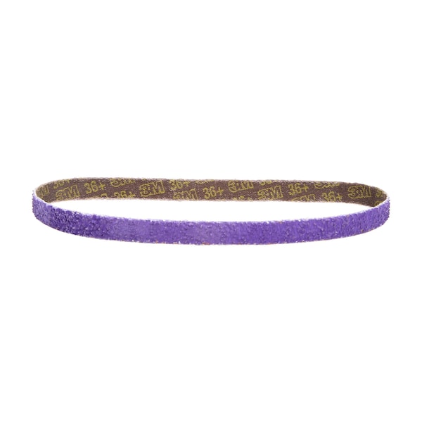 3M Cubitron 3M II File Belt, 33443, 36+, 12.7 mm x 457.2 mm 1/2 in x 18 in, 5PK - 786F