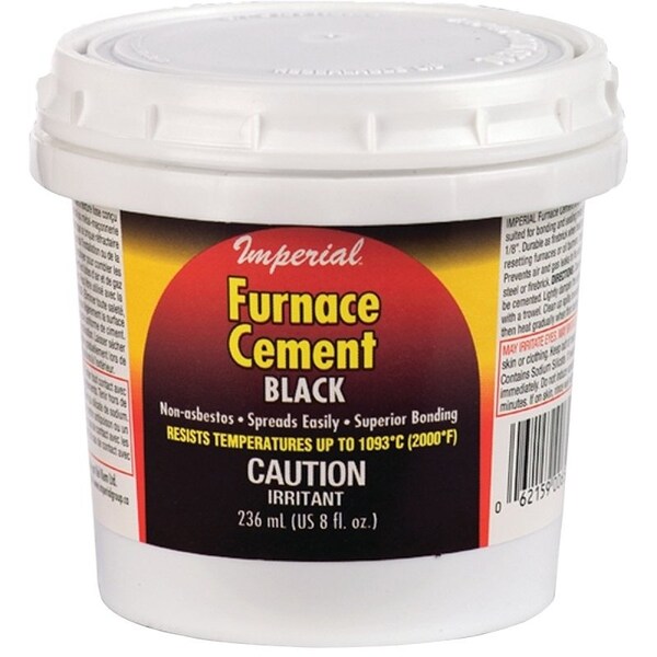 Imperial Furnace Cement, Paste, Black, 8 oz Tub - KK0077-A
