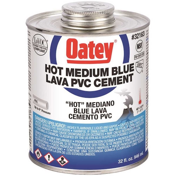 Oatey 32 oz. PVC Blue Lava Hot Cement - 321633