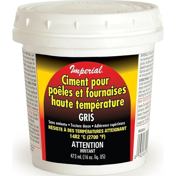Imperial Stove and Furnace Cement, 16 oz Tub - KK0283-A
