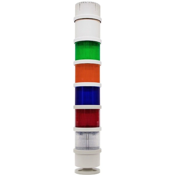 Edwards Signaling Tower Light, Steady, 12to240VDC, 70mm, Clr - 270SW12240AD