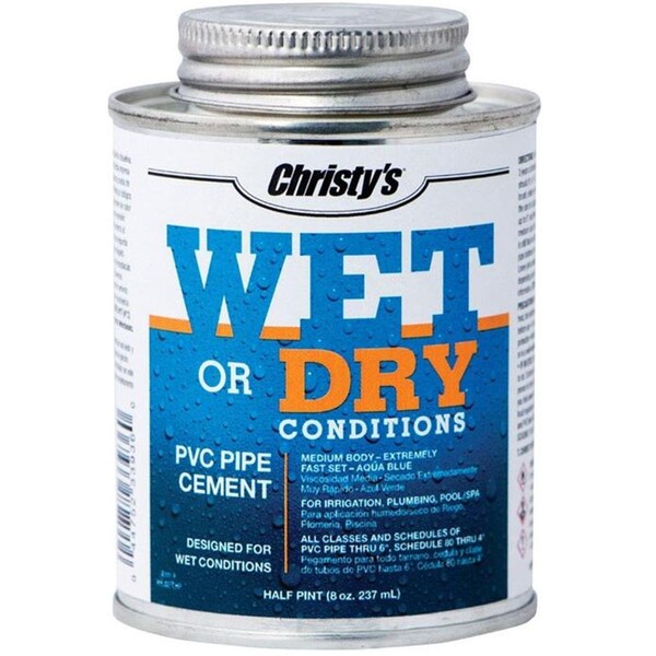 Christys 8 Oz Wet Or Dry Conditions Pvc Cement - 4525283