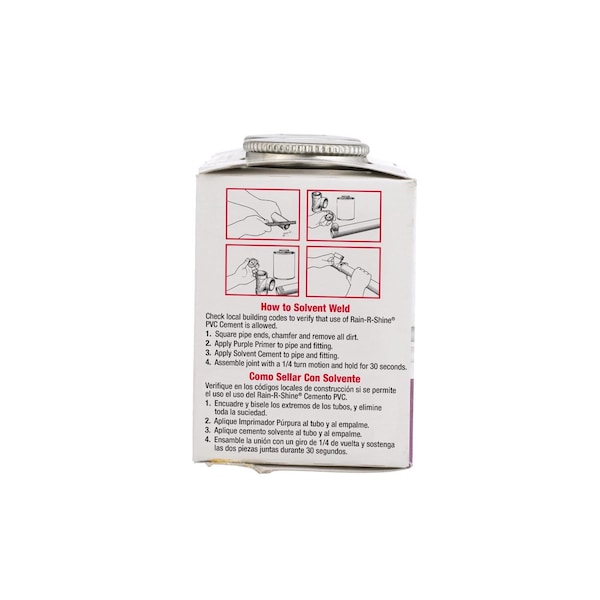 Oatey Oatey Rain-R-Shine Blue/Purple Primer and Cement For PVC 4 oz - 30251V