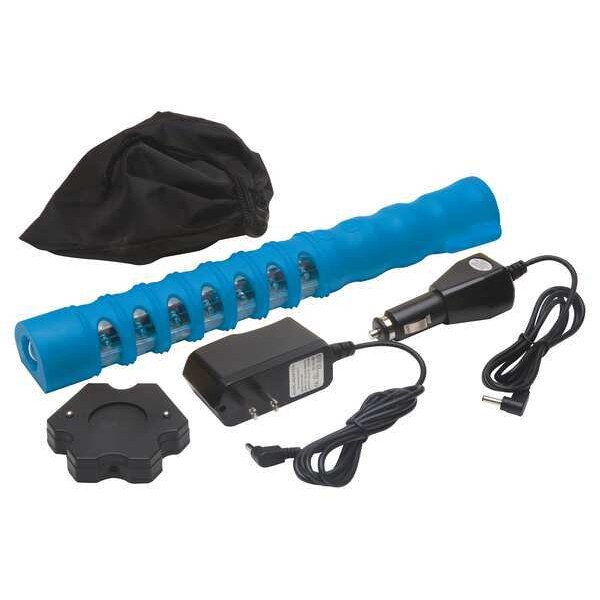 Aervoe LED Baton Road Flare, Blue/Red, 12-1/4in L - 1156