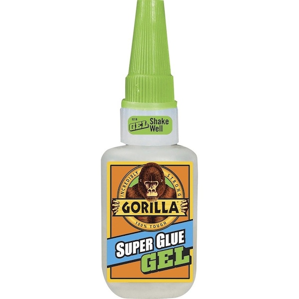 Gorilla Glue Adhesive, Super Glue Gel Series, White, 10.1 oz, Cartridge - 7600101