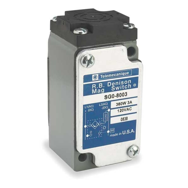 Sensor de proximidad rectangular Telemecanique Sensors, magnético, 120V, NO - SG08003.