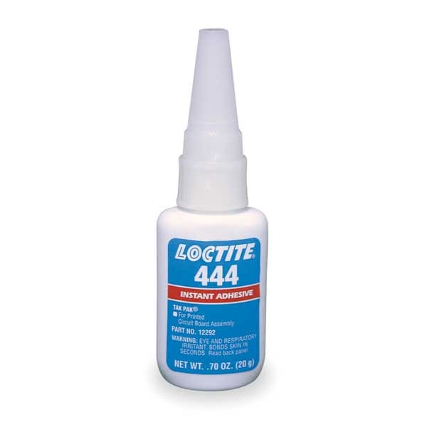 Loctite Instant Adhesive, 444 Series, Clear, 0.7 oz, Bottle - 135241