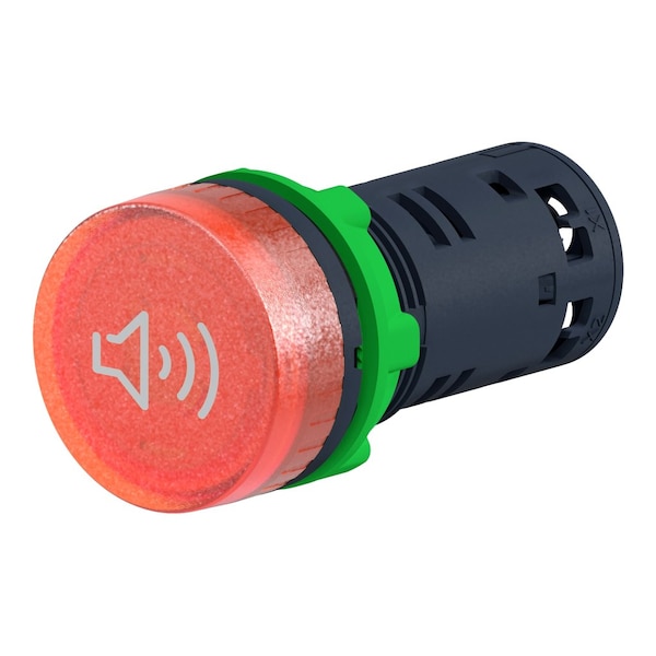 Schneider Electric Buzzer, 90dB Decibels, 230 to 240V, Red - XB5KS2M4