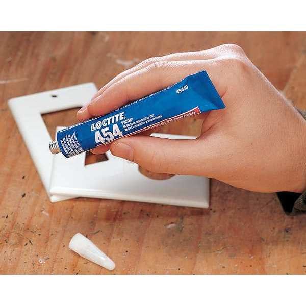 Loctite Instant Adhesive, 454 Series, Clear, 0.7 oz, Tube - 135462