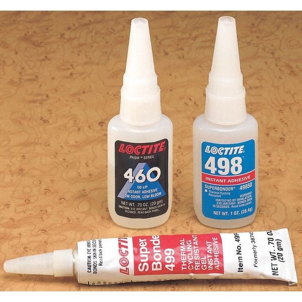 Loctite Instant Adhesive, 460 Series, Clear, 0.7 oz, Bottle - 135463