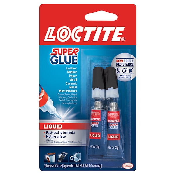 Loctite Loctite Super Glue, 4 gm Carded Tube, Clear, Liquid - 1399963