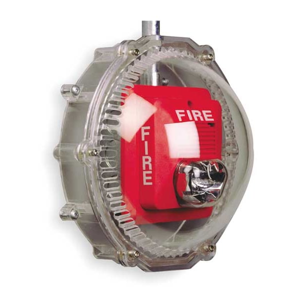 Safety Technology International Audible and Strobe Guard, Surface, 4-1/2D - STI-1217