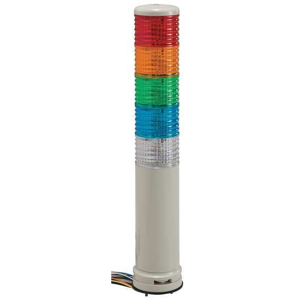 Schneider Electric Tower Light, Red, Orange, Green, Blue, Clear - XVC6M55SK