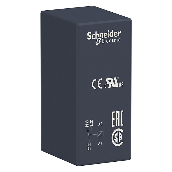 Relevador Schneider Electric, 48V DC, Cuadrado, 8 Pines, 1 NA - RSB1A160ED