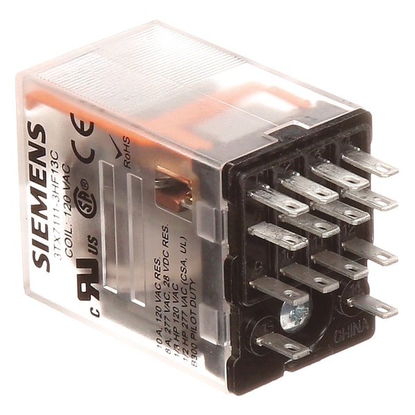 Relevador de conexión Siemens, 120V CA Voltios de Bobina, Cuadrado, 14 Pines, 4PDT - 3TX7111-3HF13C