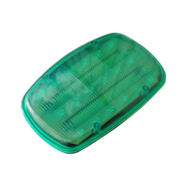 Newalthlete 18 LED Battery Powered Strobe Light, Dual Magnetic Base, Continuous or Strobe Output - Green - NE2609426