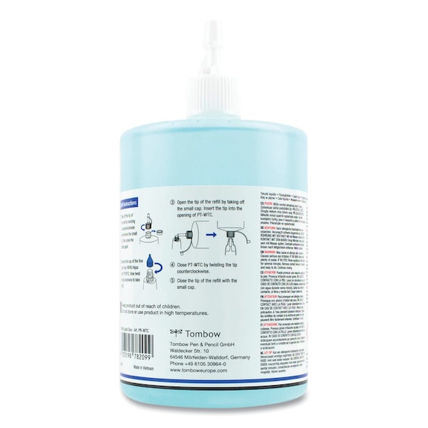 Tombow Mono Aqua Liquid Glue Refill, 500 mL, Dries Clear - 52181
