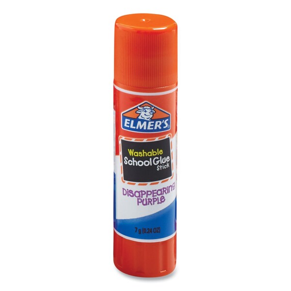 Elmers Disappearing Purple School Glue Stick, 0.24 oz, Dries Clear, 30PK - E555