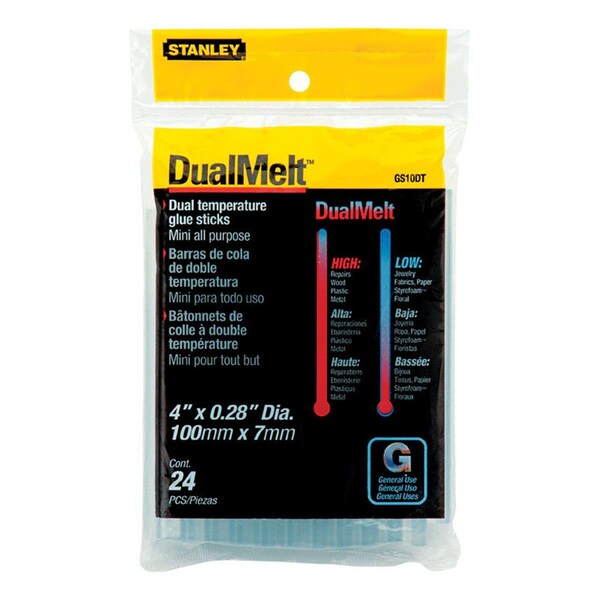 Stanley Ht Consumer Fastening 4 in. Dual Temp Mini Glue Sticks, 24PK - 2460939