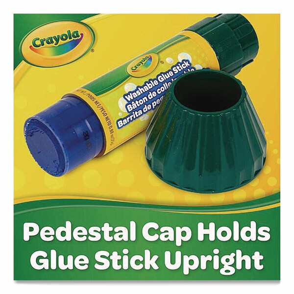 Crayola Washable Glue Sticks, 0.29 oz, Dries Clear - 56-1228