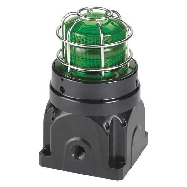 Federal Signal Strobe Light, Green, FPM 60, Xenon, 0.34A - G-STR-230-D-G