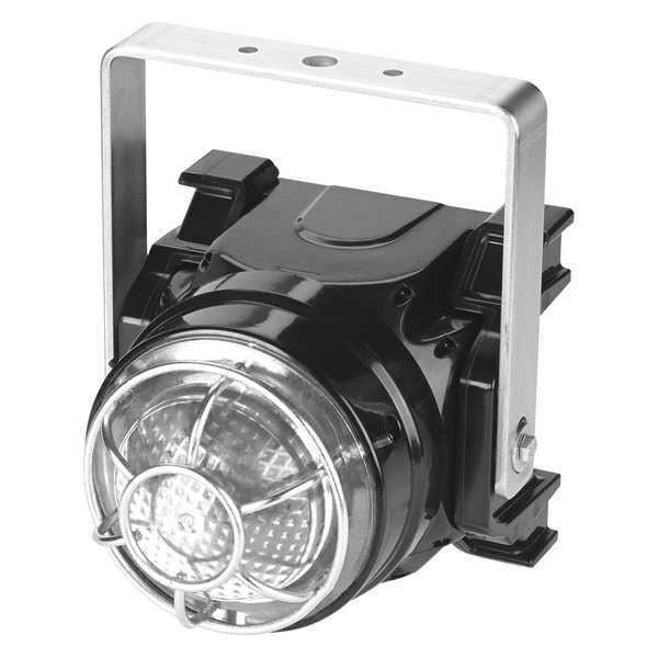 Federal Signal Beacon Warning Light, Clear, LED, Brckt Mnt - G-LED-AC-T-C