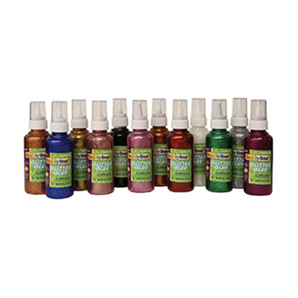 The Chenille Kraft Co Glitter Glue 12Pk Assortment - CK-8561
