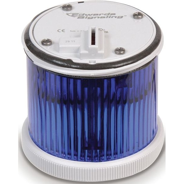 Edwards Signaling Tower Light LED, Steady, 240V, 70mm, Blu - 270LEDSB240A