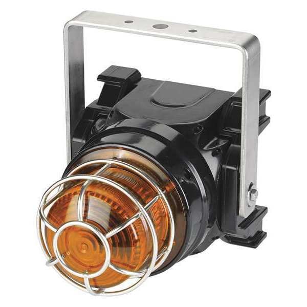 Federal Signal Strobe Light, Amber, Xenon, 0.45A, Brckt Mnt - G-STR-120-T-A