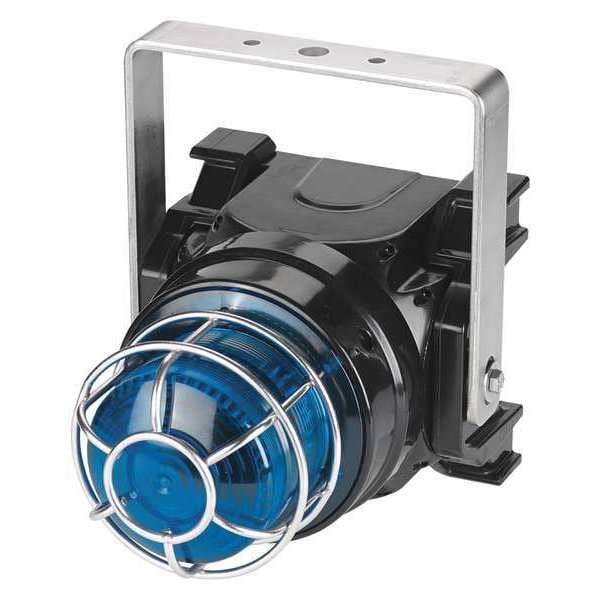 Federal Signal Strobe Light, Blue, Xenon, 0.34A, Brckt Mnt - G-STR-230-T-B