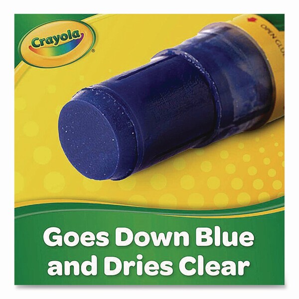 Crayola Washable Glue Sticks, 0.88 oz, Dries Clear - 56-1135