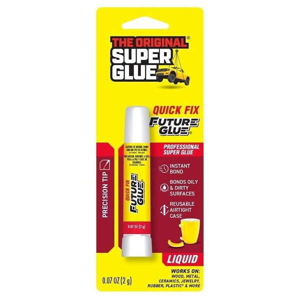 The Original Super Glue 15030 Super Glue, Liquid, Clear, 0.07 oz Tube - 11710024