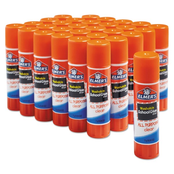 Elmers Washable School Glue Sticks, 0.21 oz, Applies and Dries Clear, 8PK - E5003/E5004
