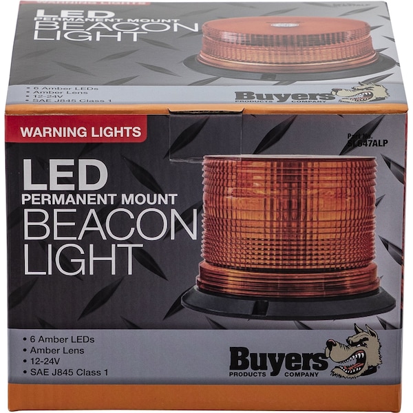 Buyers Products Class 1 4.6 Inch Tall LED Amber Beacon Light - SL647ALP