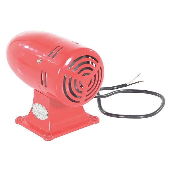 Vestil Warning Siren, Steel, Red - SIREN-SV-AR
