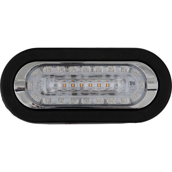 Buyers Products Combination 6 Inch LED Amber Marker Light with Amber/Clear Strobe Light - 5626226