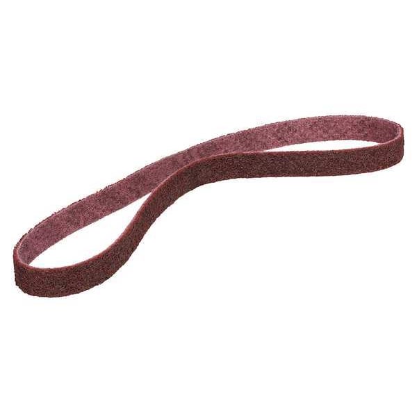 Scotch-Brite Surface-Conditioning Belt, 2 in W, 34 in L, Non-Woven, Aluminum Oxide, Not Applicable Grit, Medium - 7000120607