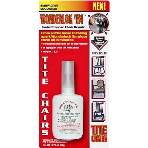 Wonderlok Em Tite Chair Glue, 20 g Bottle - W2081