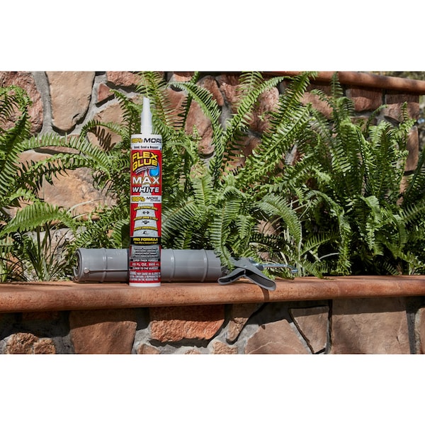 Flex Glue Flex Seal Family of Products Flex Glue MAX Extra Strength Rubber White Adhesive 28 oz - GFSMAXWHT28
