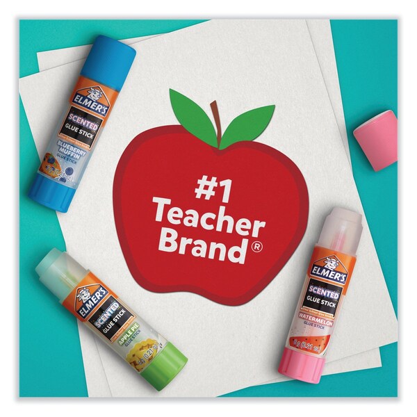 Elmers Scented Glue Sticks, 0.21 oz, Dries in Assorted Colors, 4 Scents - 2142958