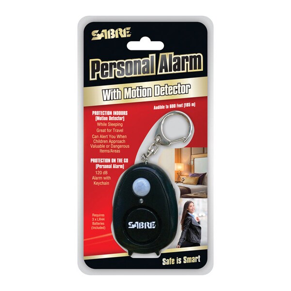 Sabre Sabre Black Plastic Personal Security Alarm - PA-MDM-BK