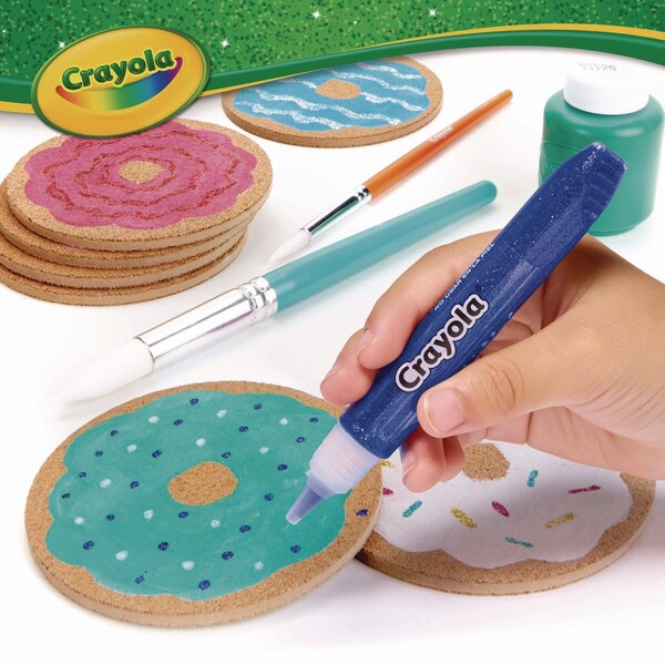 Crayola Washable Glitter Glue, 0.35 oz, Assorted Colors, 9PK - 69-3527