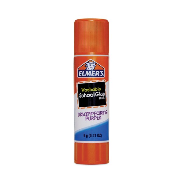 Elmers Disappearing Purple School Glue Stick, 0.21 oz, Dries Clear, 12PK - E1559