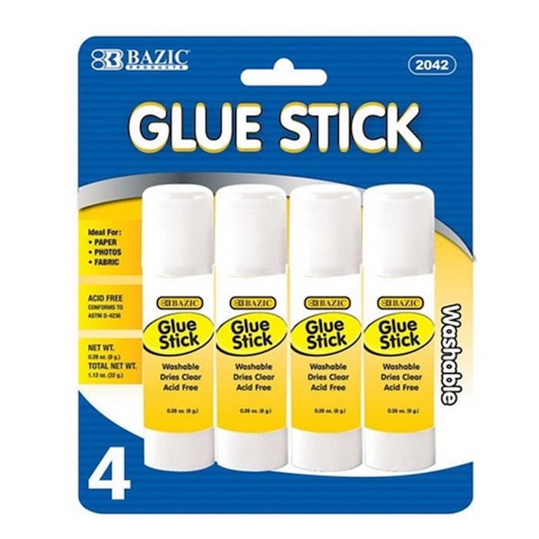 Bazic Products Bazic 8g / 0.28 Oz. Small Glue Stick, 96PK - 2042
