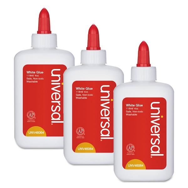Universal Contact Cement, Tan, 1 qt, Can, 3 PK - UNV46064