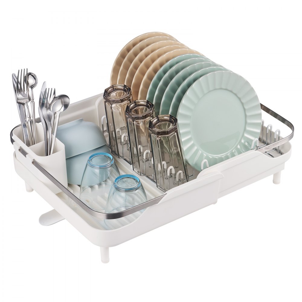 VEVOR Dish Drying Rack Expandable Drainer Stainless Steel Kitchen Utensil Holder - SSLSBTZLSC4869U3LV0