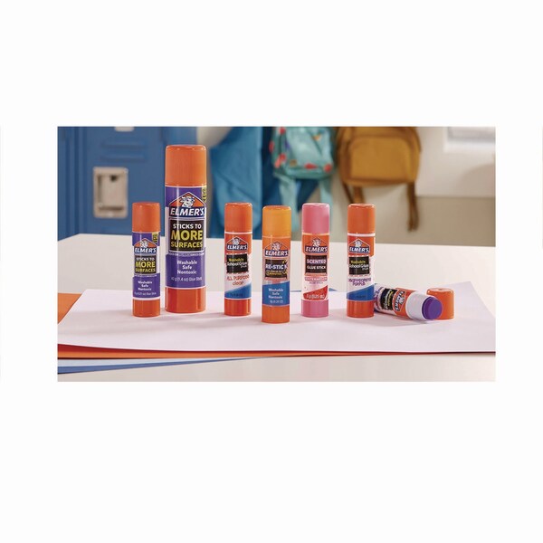 Elmers Glitter Glue Sticks, 0.21 oz, Applies Assorted Colors, Dries Clear Glitter, 4PK - 2197114