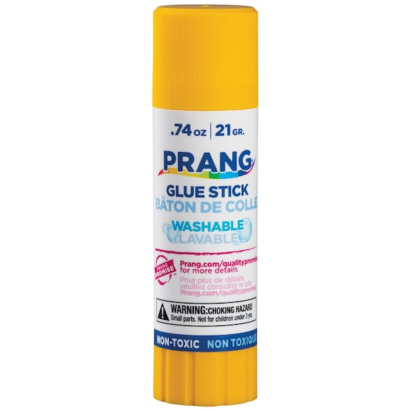 Prang Clear Glue Sticks, Washable, 0.74oz, 60PK - X15156