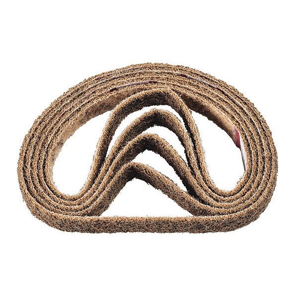 Pferd Sanding Belt, 3/4 W, 20 1/2" L, Surface Conditioning, Aluminum Oxide, 100 G Grit, Coarse, Polivlies - 43565