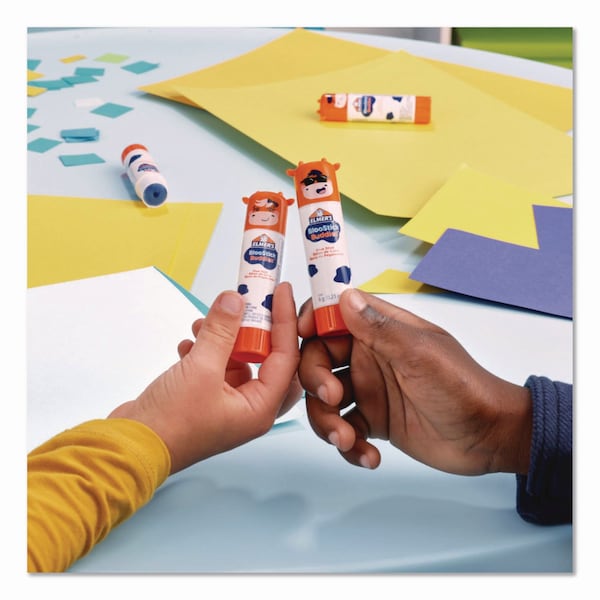 Elmers BlooStick Buddies and Disappearing Purple Glue Stick Combo Pack, 0.21 oz, Dries Clear, 12PK - 2213736